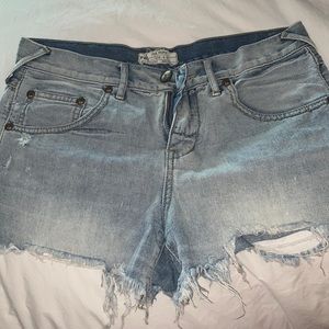 Free People Jean Shorts